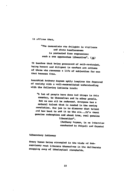 L aeriens thac, “The canuactats uho dalights La vigilascs a4 shuns hoodlassnses L3 peotected feom eagrassiont #i6h @ ane sppcoaches Libcstion®, (1) TE taaches Ehat balos possessad of sslt-cestratat, Belng honest ané diligent n conuct ars actions of thase vho ranounce 4 1ite of subestion for an hat hocosas fcas. Aaacohist Anthony fayson sptly Lasptess the dapeaved € soctaty Vith 3 vell-necossitatsd usdacatanding “Ath the folloving Latlaate teuths A 166 of pasple bave dane b4 things in this coustey, to thossalves aad to otsee peaots But Vo can 411 be codanand. Avaryons has & tural taleat Ehat La nasded in the contng cavalution, Oue Job La ko diseovor that talant a0 hou bast o a4 (& o the atx...Et’n shout 9enulas codomption and aboat trus, saal gosane Ubacaton (Anthony @syson, 1n an Intacvisy conduceed by Ablgatl snd coyotal Uiborstory Lattaney Evary hunan being atcasaled tn the hinds € gvb- #esviancy must Libacate thesaelves 1n tha el tbecate Snappiog svny o€ Ldoolontcal stongholds. n